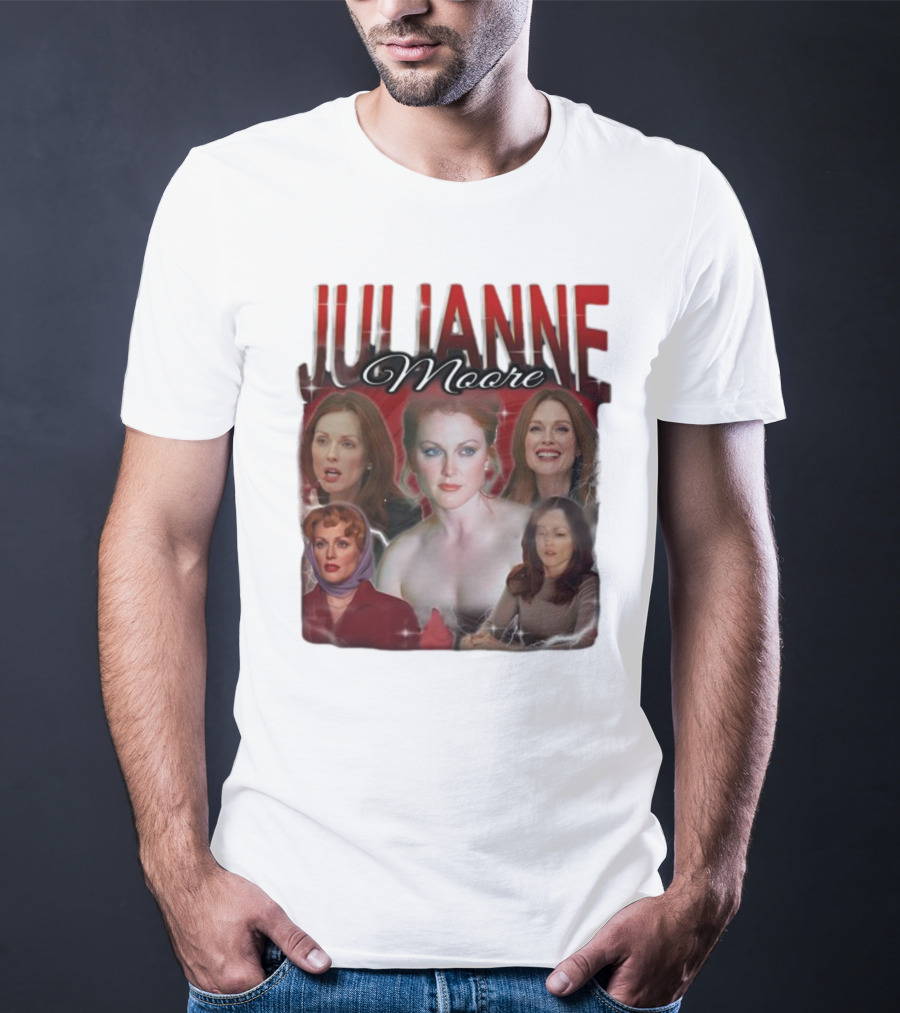 Cravemedia Julianne Moore Multi-Image Collage T-Shirt