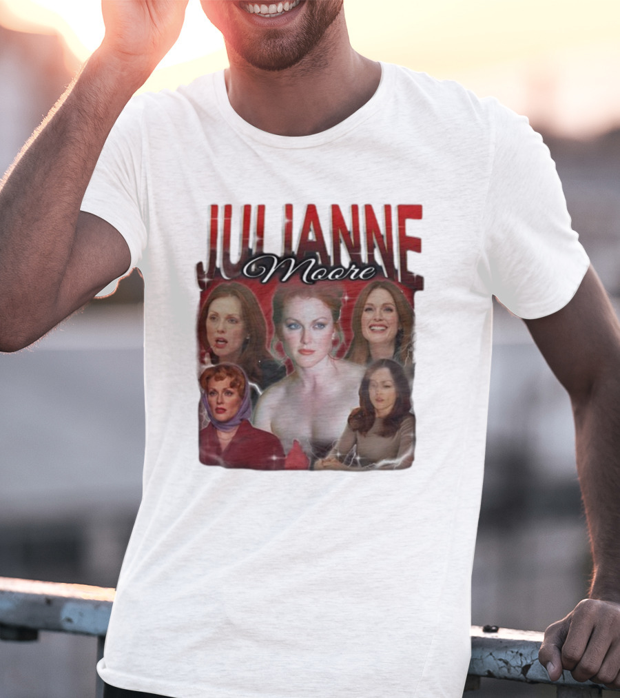Cravemedia Julianne Moore Multi-Image Collage T-Shirt