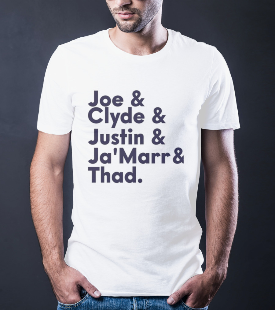 Joe Clyde Justin Ja'Marr Thad Football Legends Bengals NFL T-Shirt