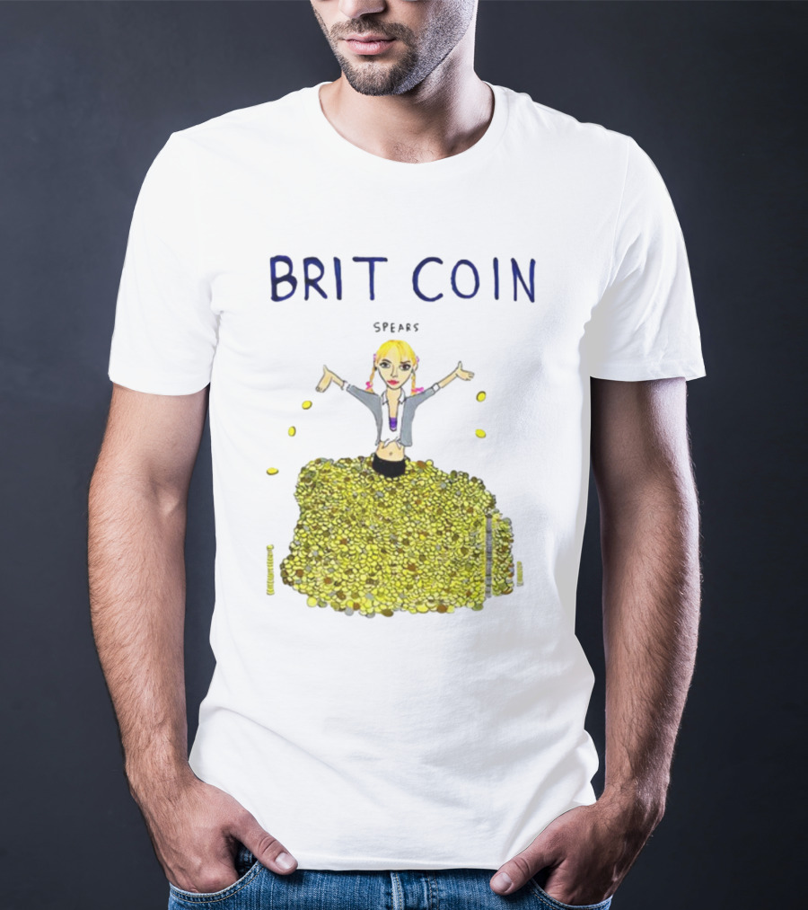 Dave Portnoy Brit Coin Spears Dancing In Gold T-Shirt