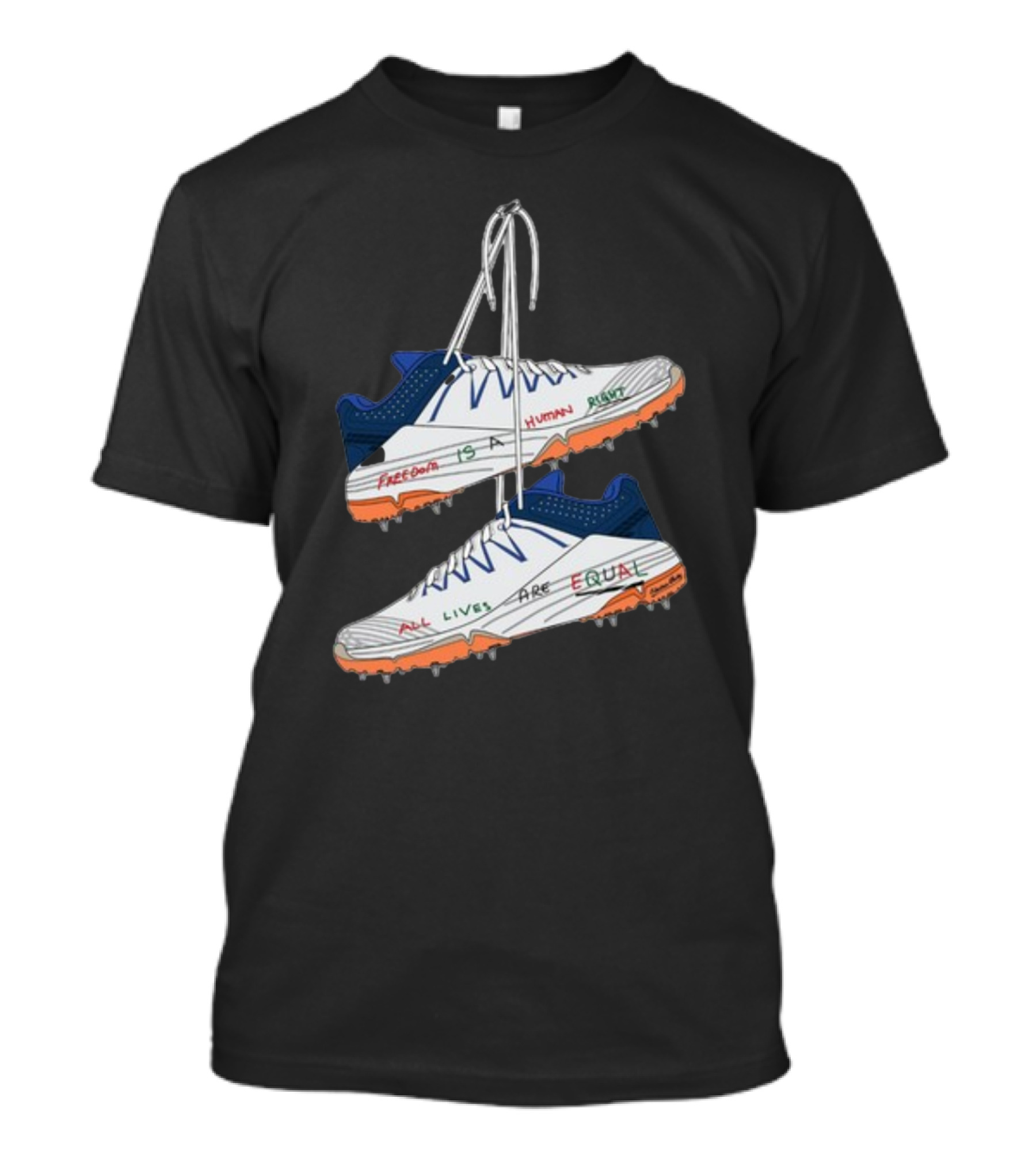 Freedom Is A Human Right All Lives Are Equal Cleats T-Shirt