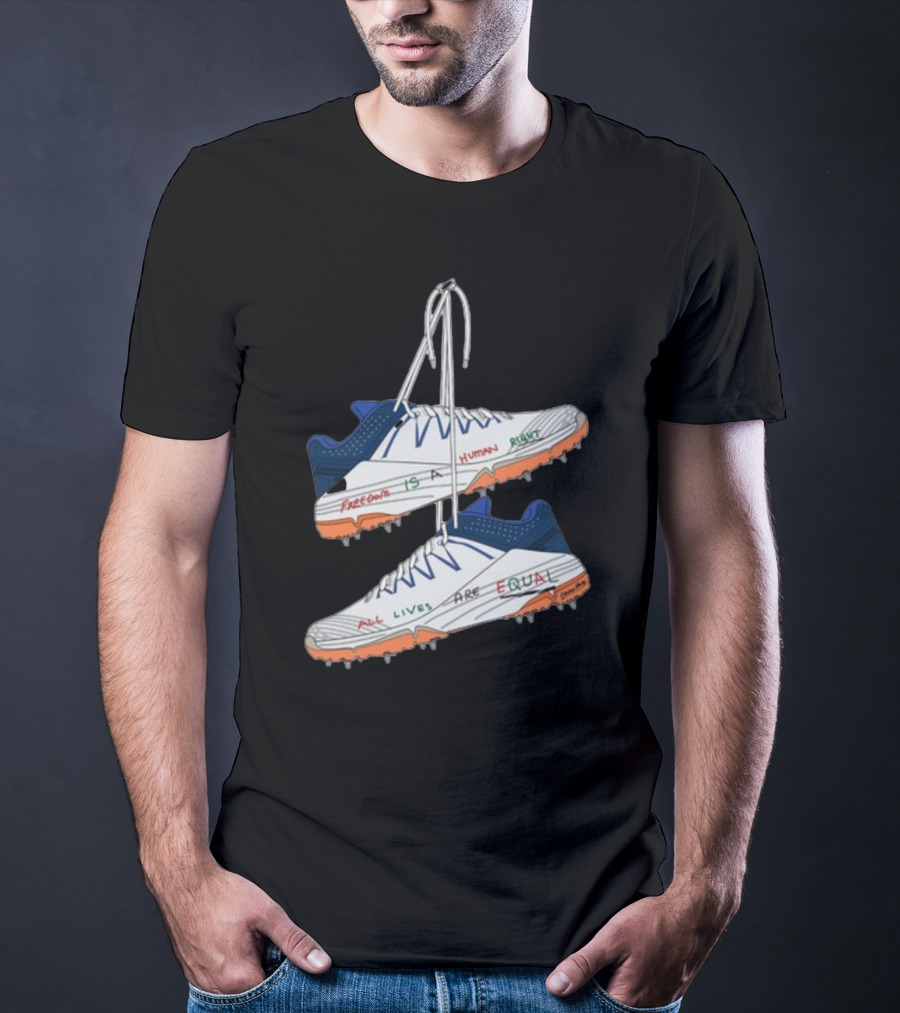 Freedom Is A Human Right All Lives Are Equal Cleats T-Shirt