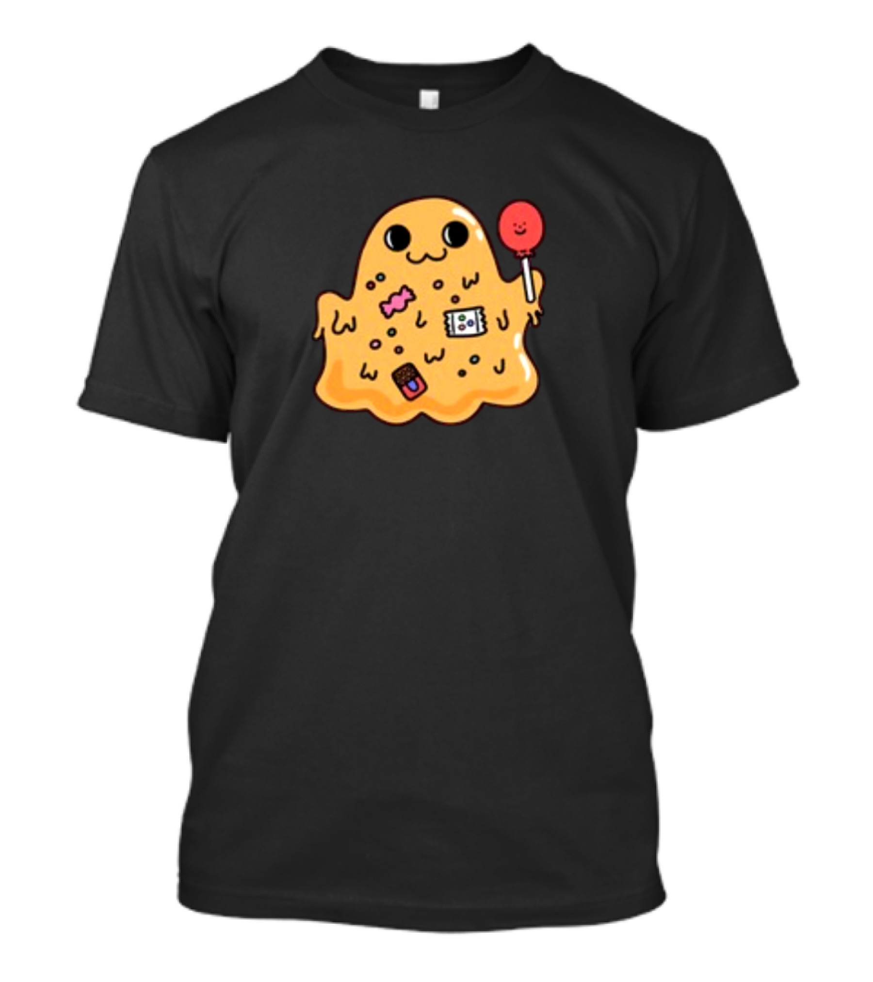 SCP 999 Tickle Monster Holding A Smiling Lollipop With Candy Elements T-Shirt
