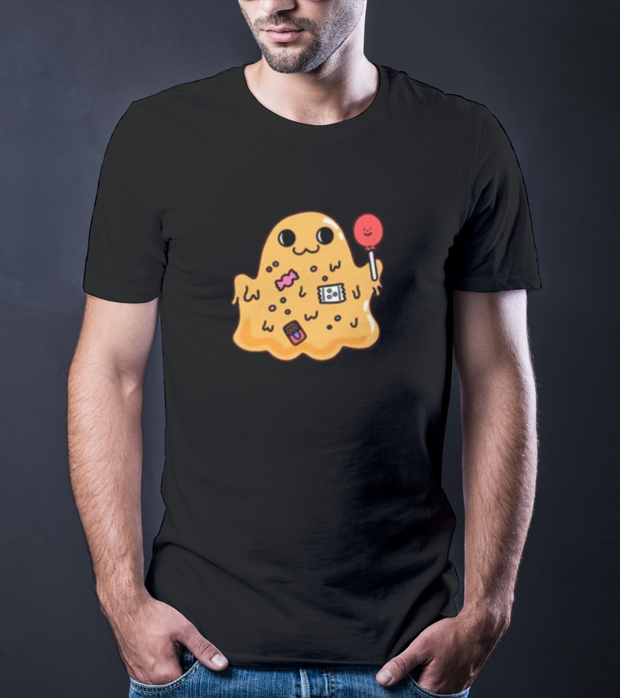 SCP 999 Tickle Monster Holding A Smiling Lollipop With Candy Elements T-Shirt