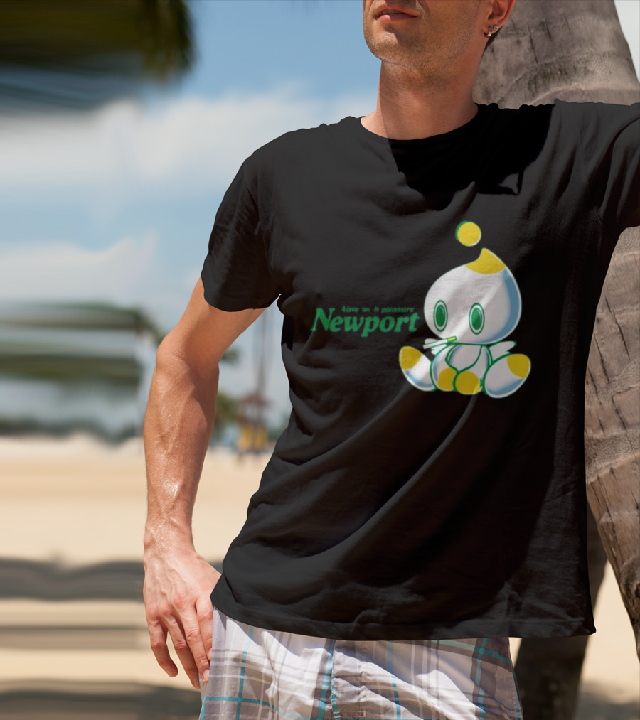 Newport Alive With Pleasure Cute Character Sitting T-Shirt