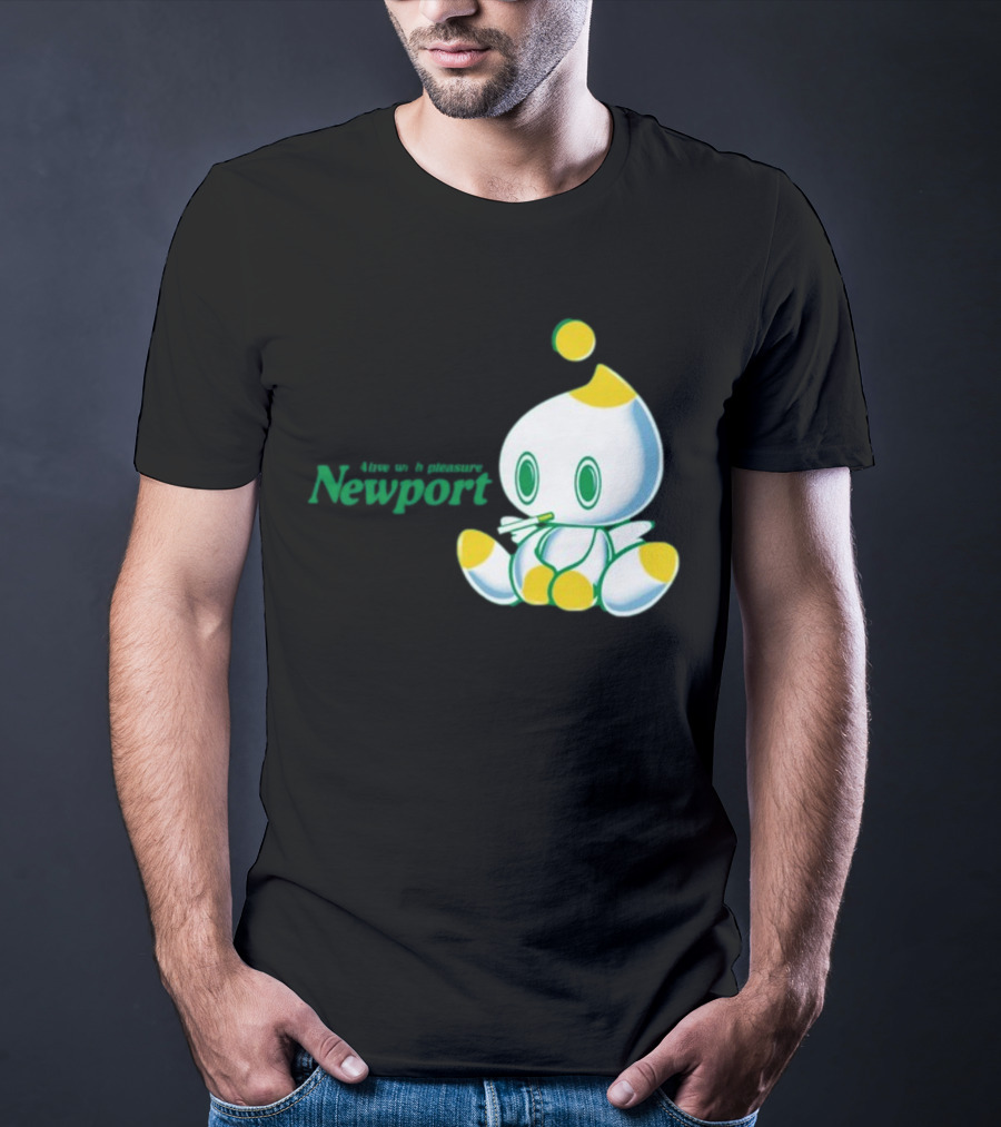 Newport Alive With Pleasure Cute Character Sitting T-Shirt
