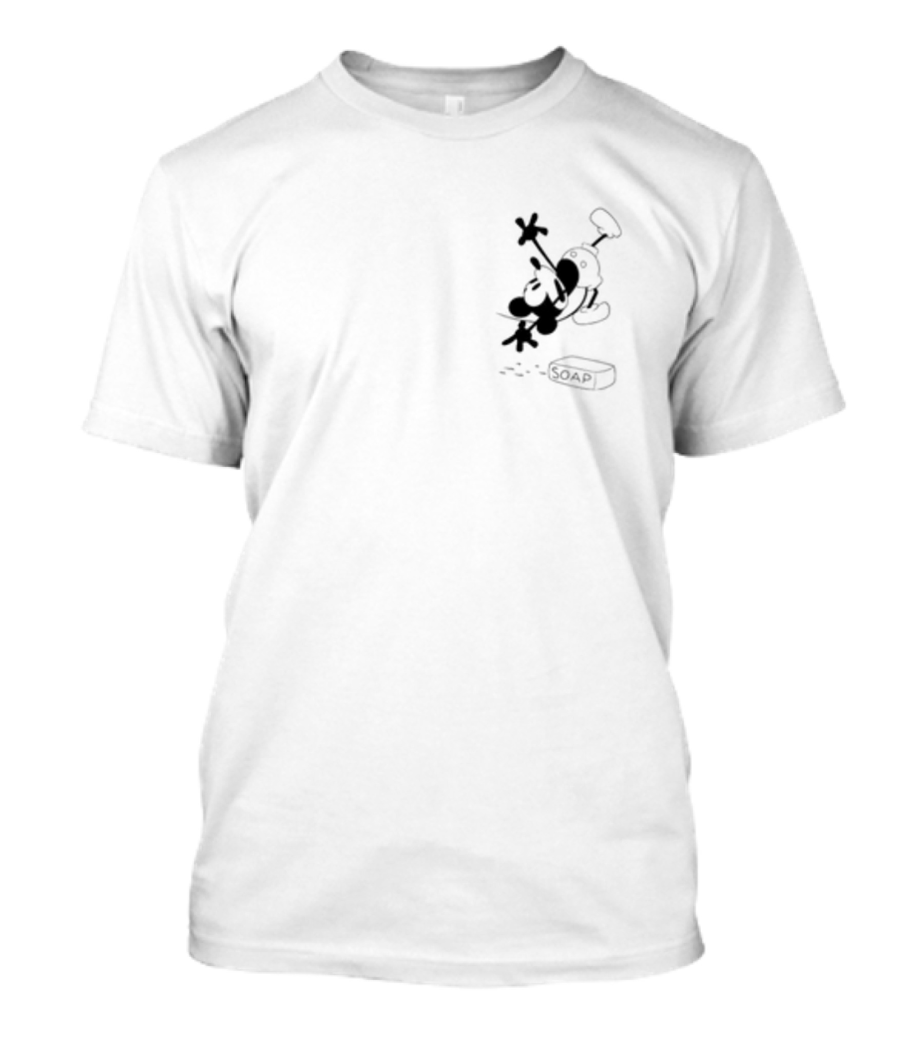 Mickey Mouse Classic Silhouette With Soap T-Shirt