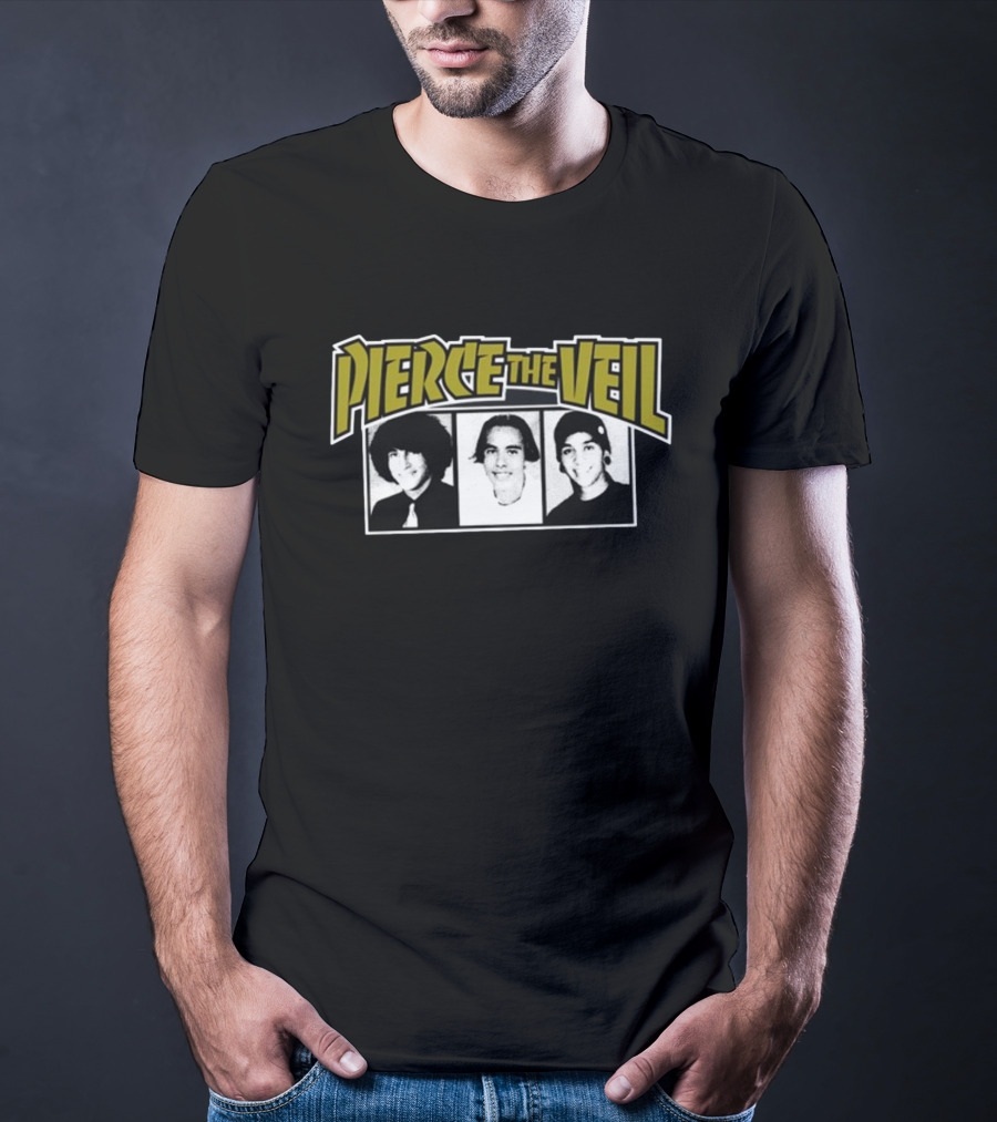 Pierce The Veil Band Members Black And White Photos T-Shirt