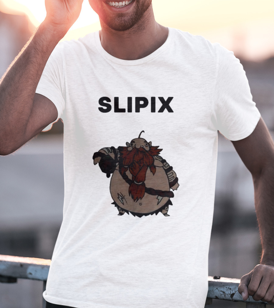 Slipix Tds Character Bold Bearded Figure T-Shirt