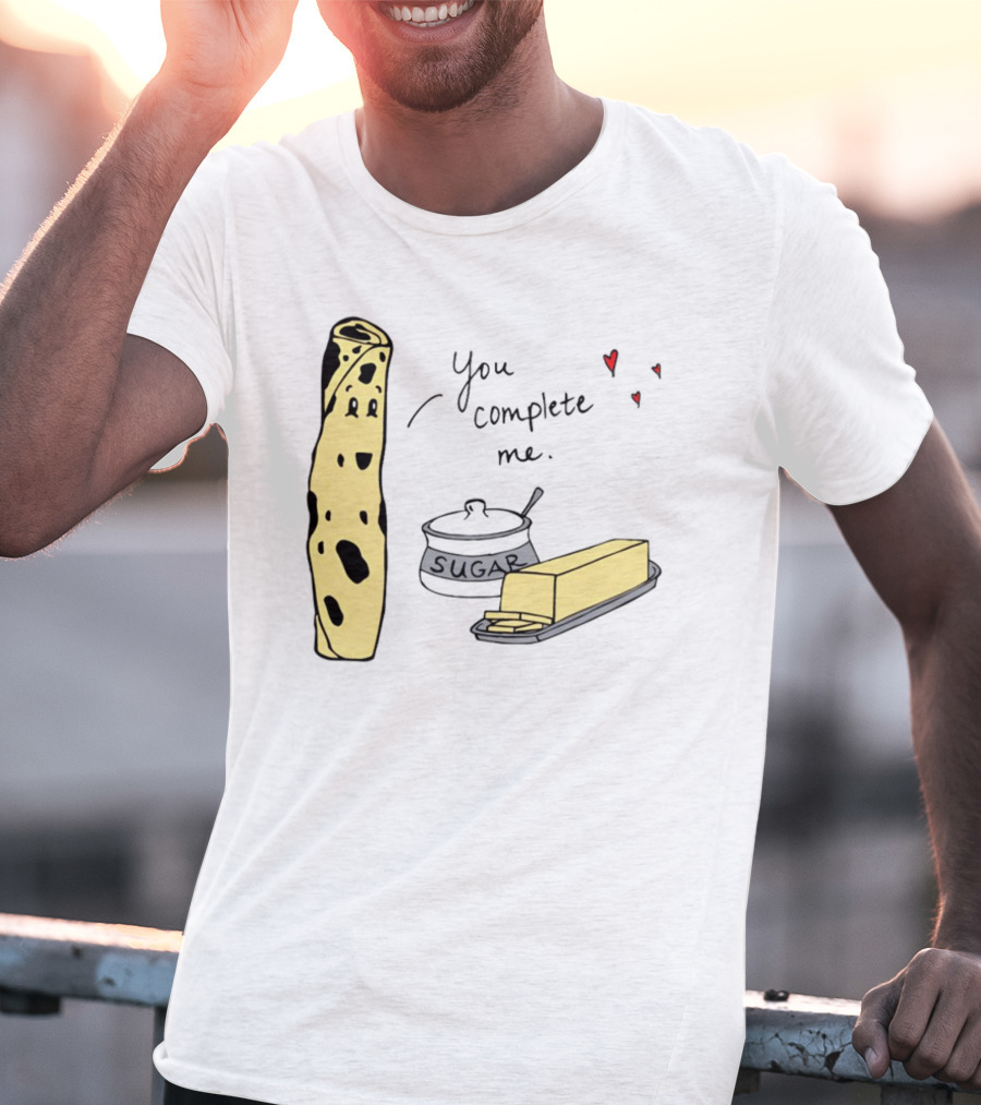You Complete Me Minnesota Lefse Sugar Butter T-Shirt
