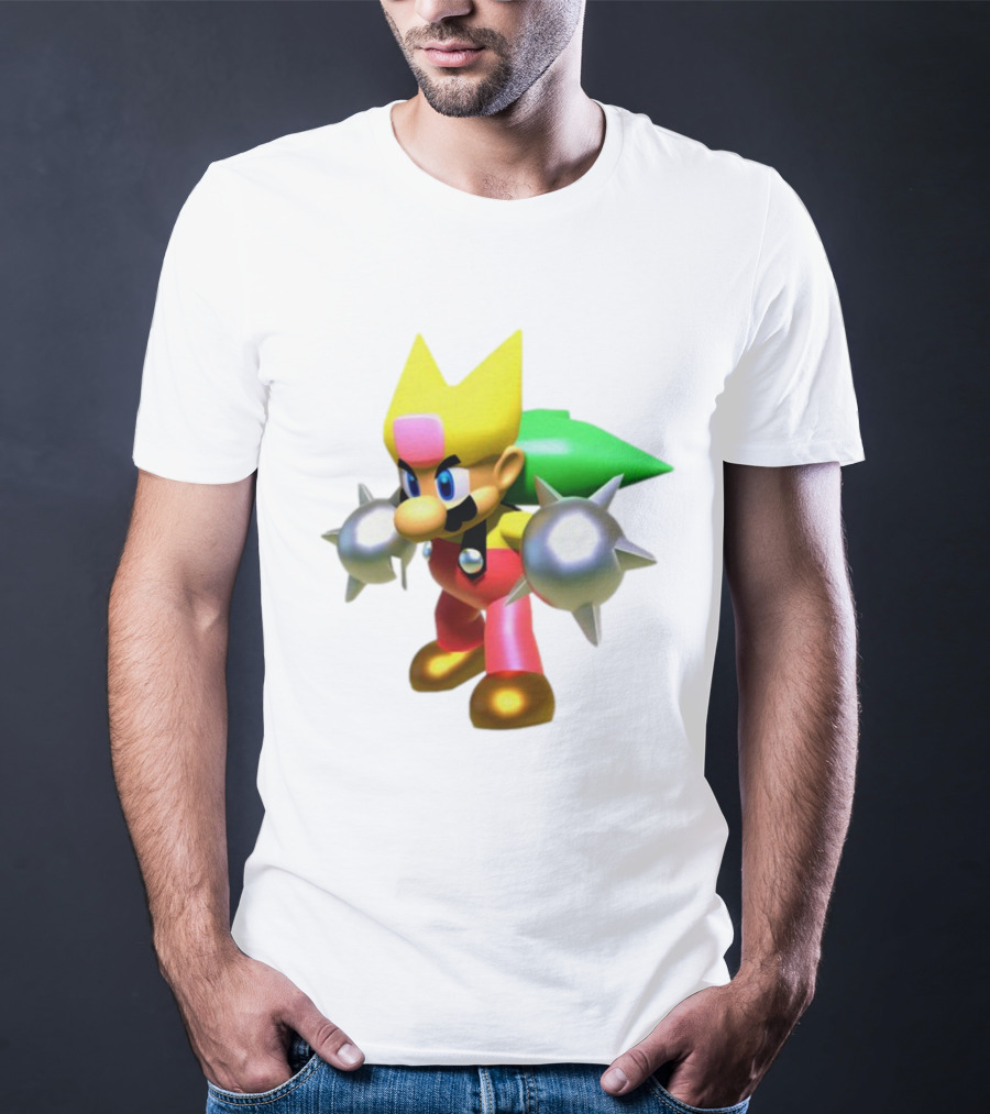 Komorebi Mario Spiky Power-Up Cosplay Character T-Shirt