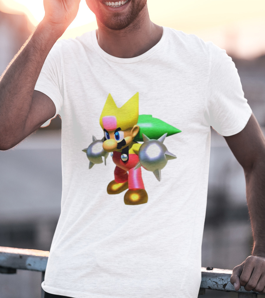 Komorebi Mario Spiky Power-Up Cosplay Character T-Shirt