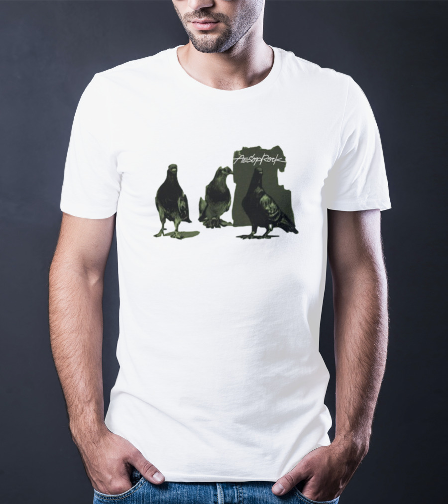Aesop Rock Pigeonometry Three Pigeons T-Shirt