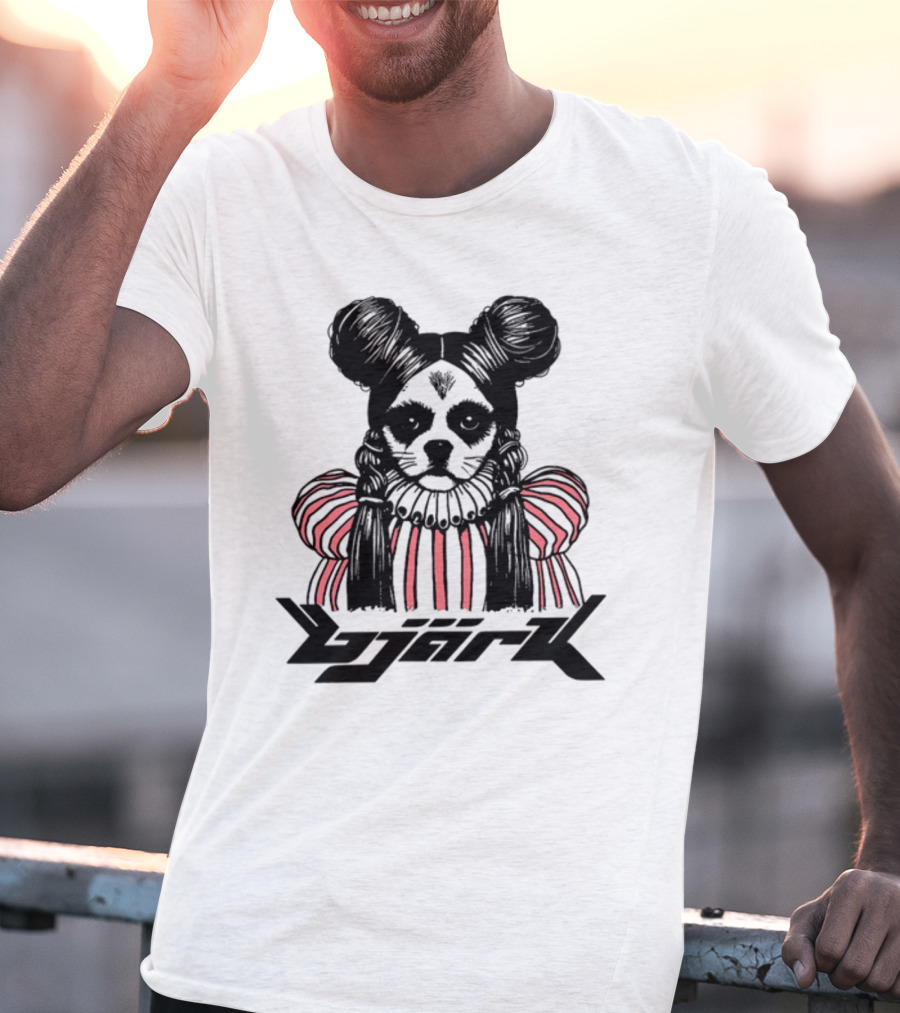 Bjark Sthtgohard Monochrome Dog T-Shirt