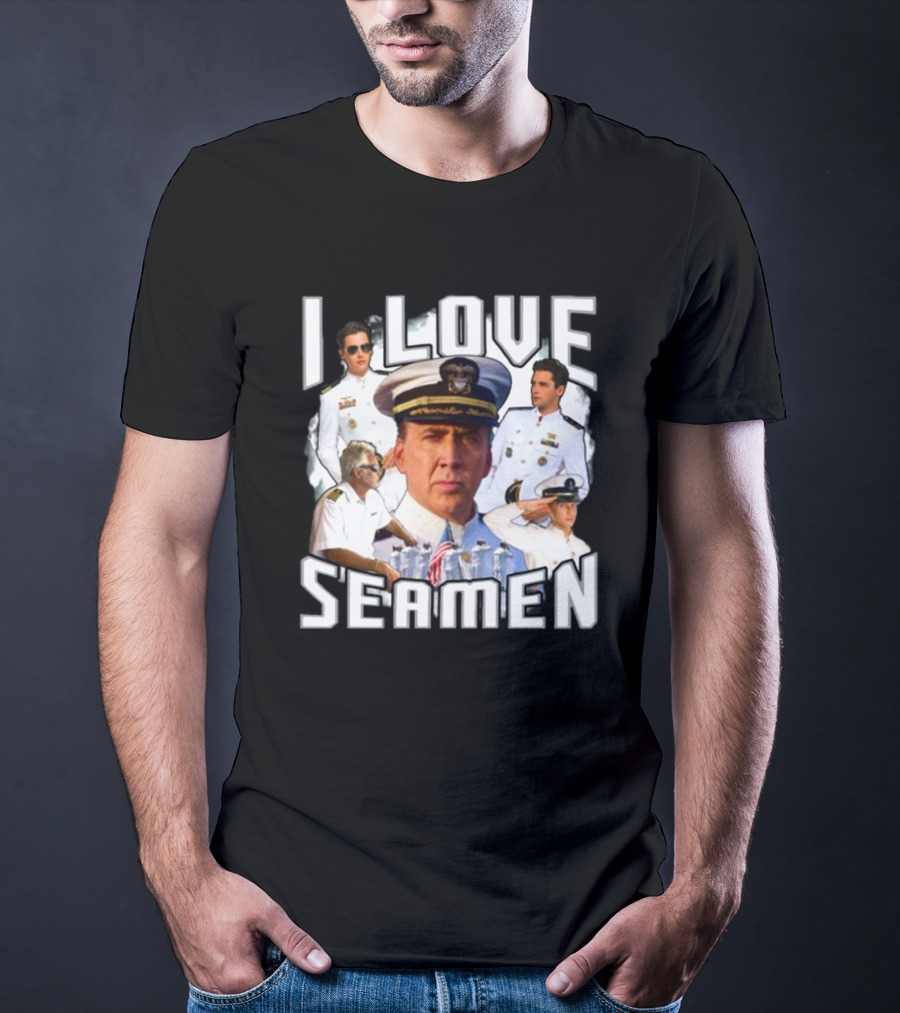 Funnyahhtees I Love Seaman Navy Officers T-Shirt