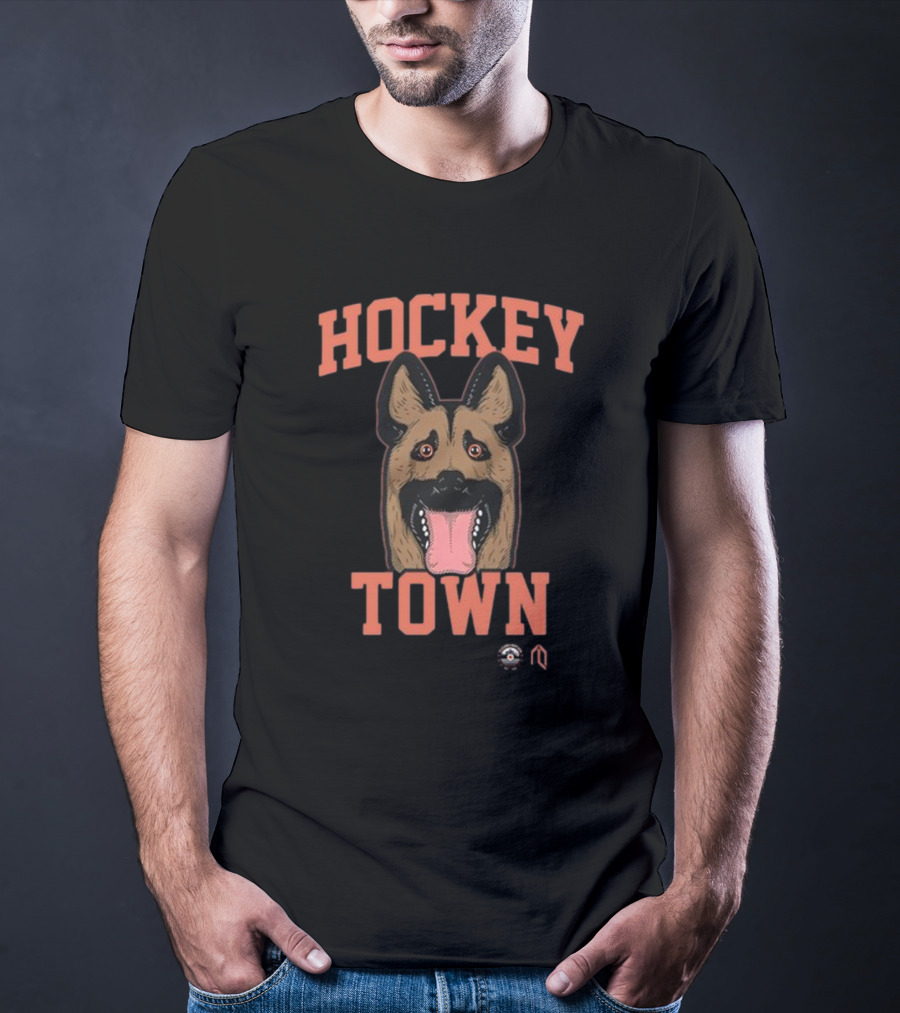 Hockey Town Dog Hockey Enthusiast Canine Mask T-Shirt