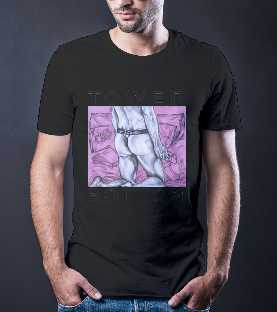 TOWER BOTTOM ZNT Drawing With Pink Background T-Shirt