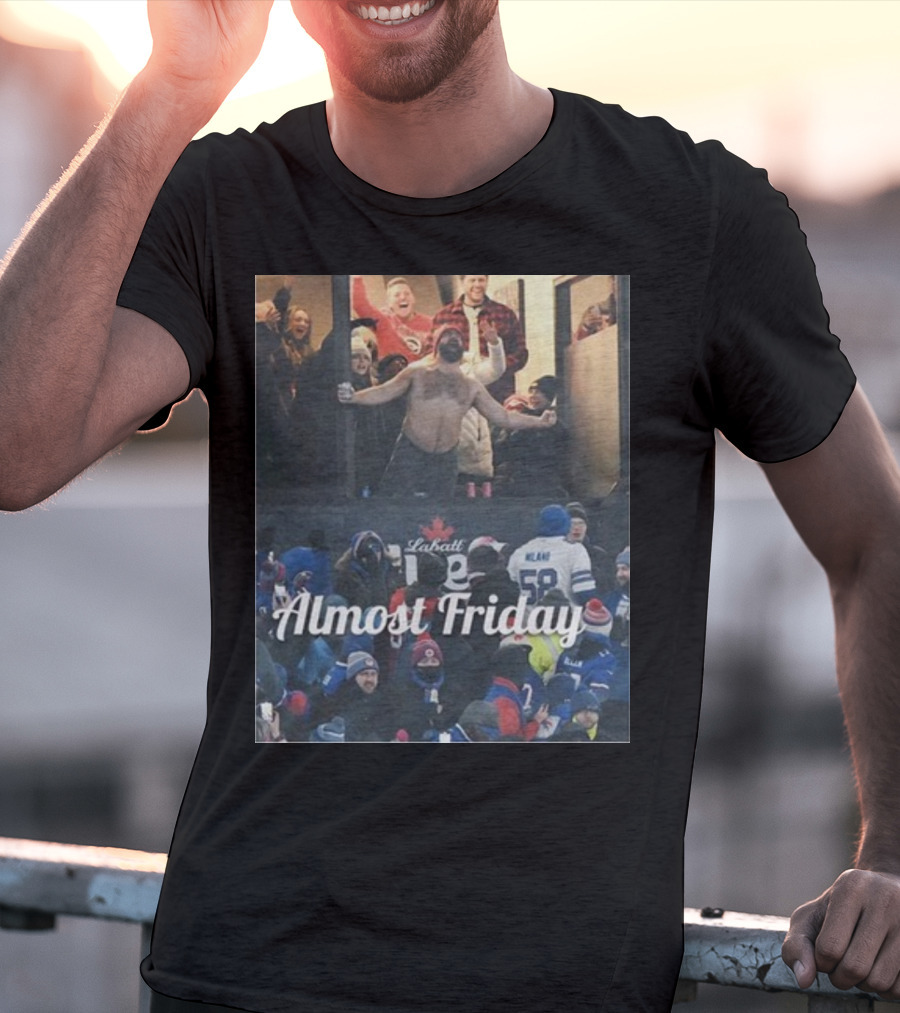 Almost Friday Kelce Labatt Beer Football T-Shirt