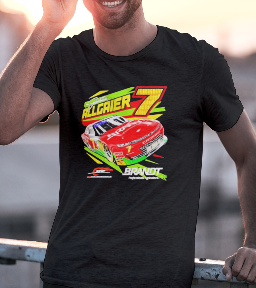 Justin Allgaier 7 JR Motorsports Brandt Camaro Racing Car T-Shirt