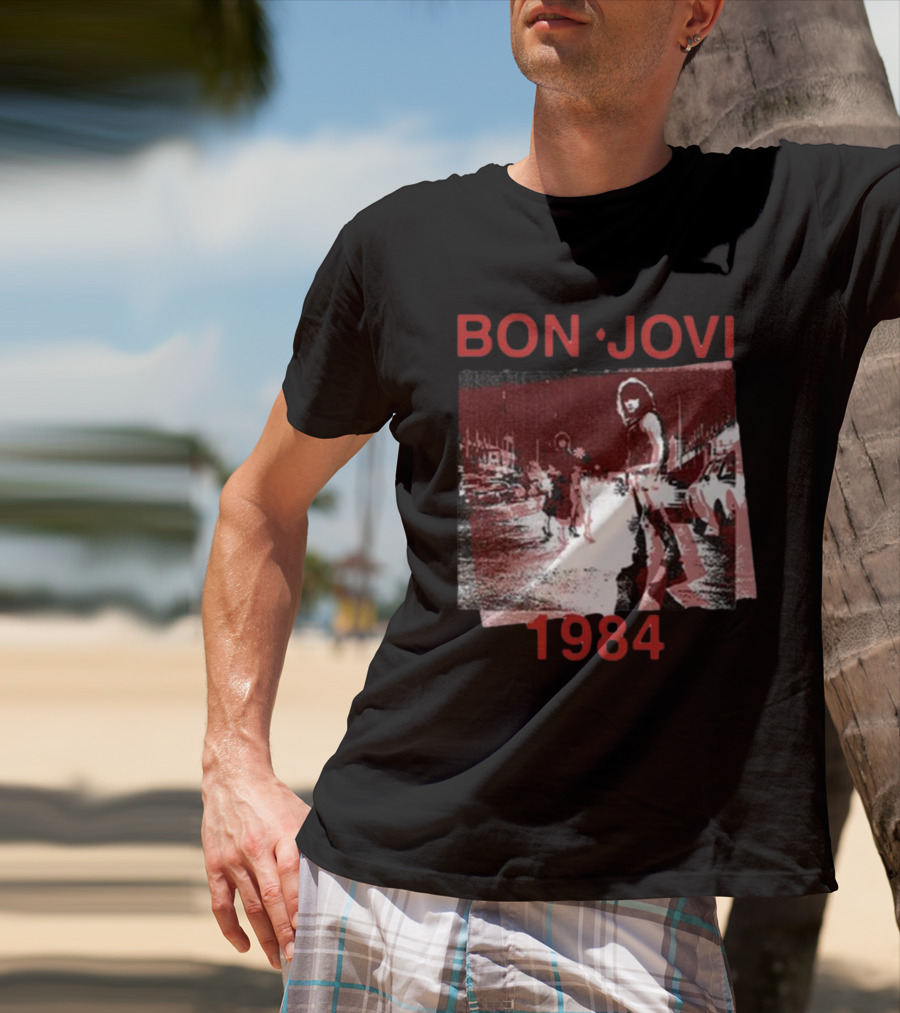 Bon Jovi Streets 1984 Urban Scene T-Shirt