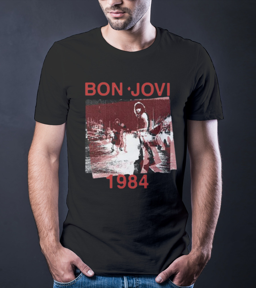 Bon Jovi Streets 1984 Urban Scene T-Shirt
