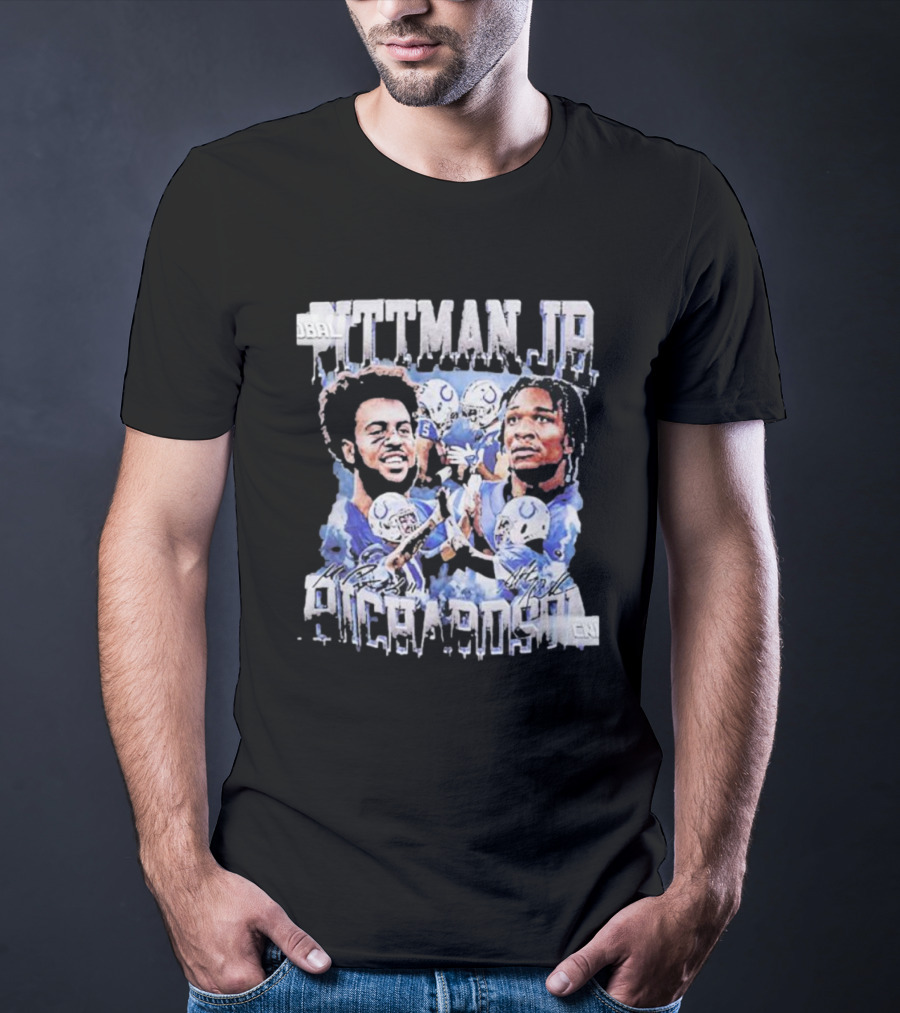 Pittman Jr Anthony Richardson Football Players Indianapolis Colts T-Shirt