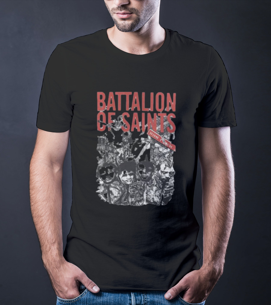Battalion Of Saints Second Coming Punk Rock Album Cover T-Shirt