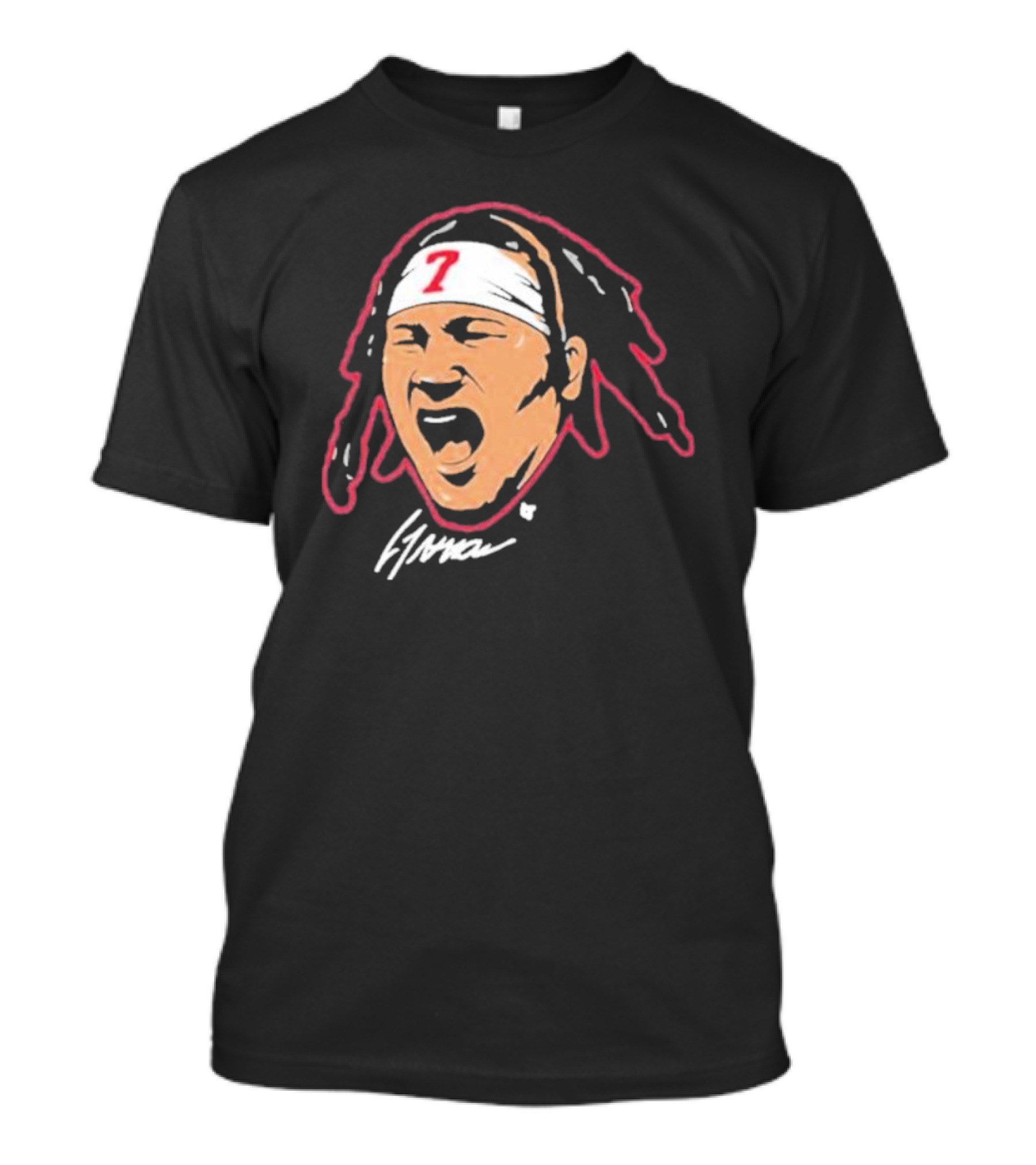 C J Stroud Swag Head 7 Signature T-Shirt