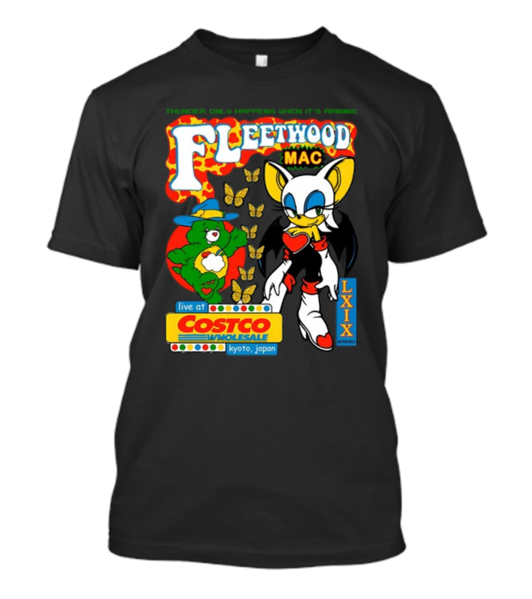 Fleetwood Mac Thunder Only Happens When It's Raining Live At Costco Kyoto Japan Lxixapparel T-Shirt