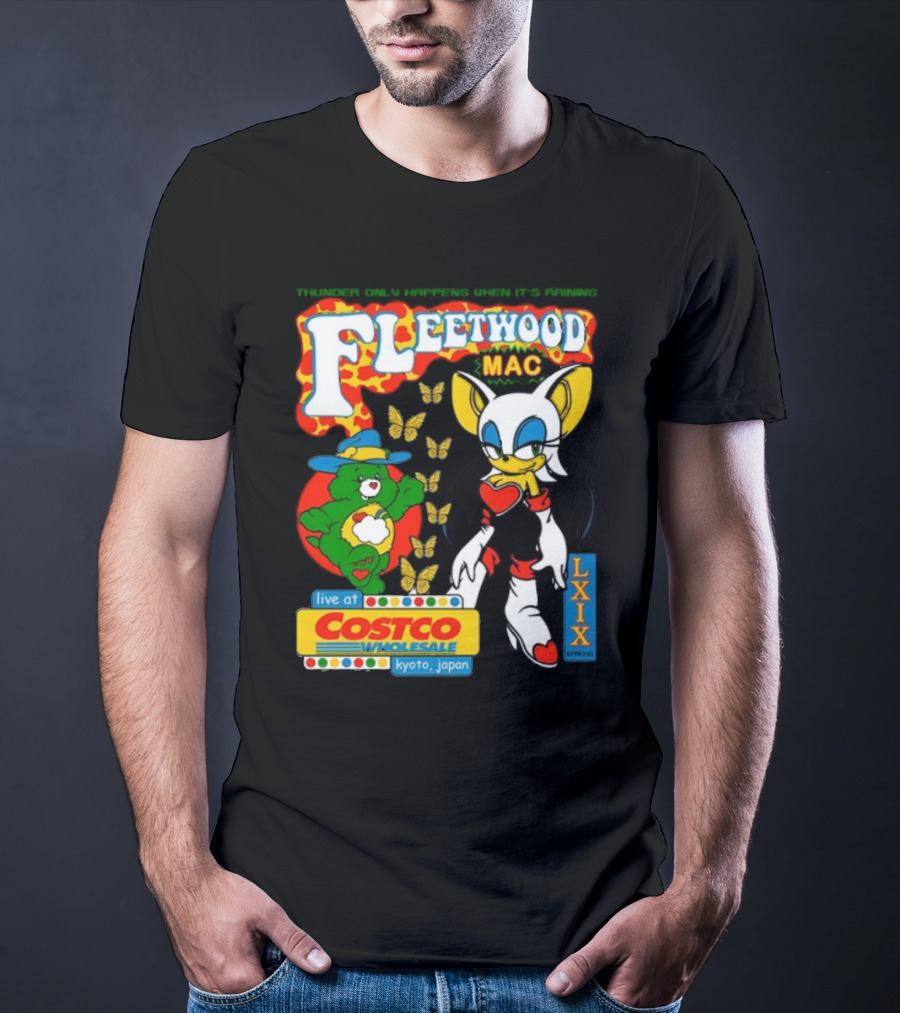 Fleetwood Mac Thunder Only Happens When It's Raining Live At Costco Kyoto Japan Lxixapparel T-Shirt