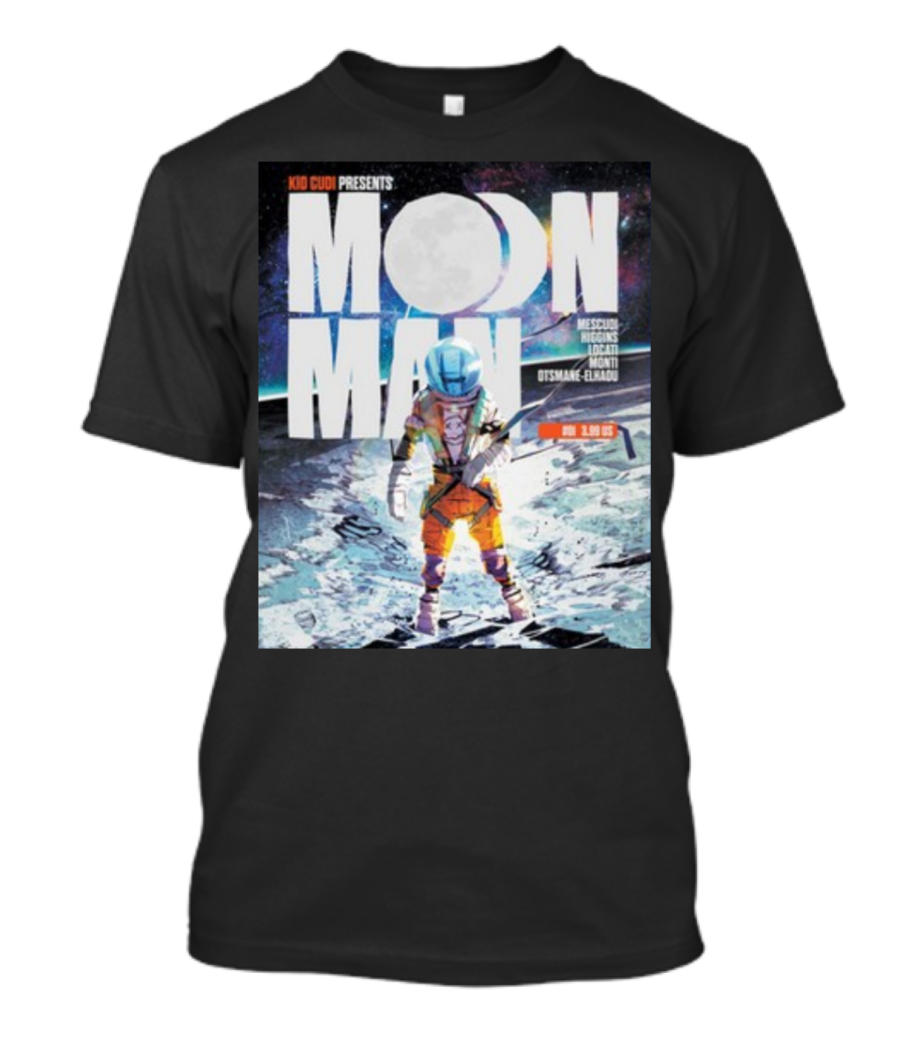 Kid Cudi Presents Moon Man Mescudi Riggins Dot Da Genius Monti Otsmane-Elhaou T-Shirt