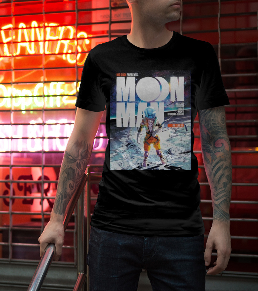 Kid Cudi Presents Moon Man Mescudi Riggins Dot Da Genius Monti Otsmane-Elhaou T-Shirt