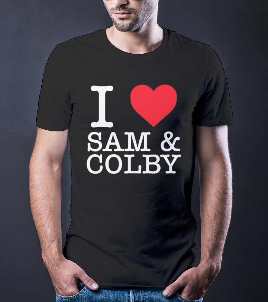 Xplr Shop I Love Sam And Colby Heart T-Shirt