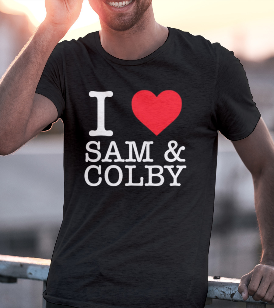 Xplr Shop I Love Sam And Colby Heart T-Shirt