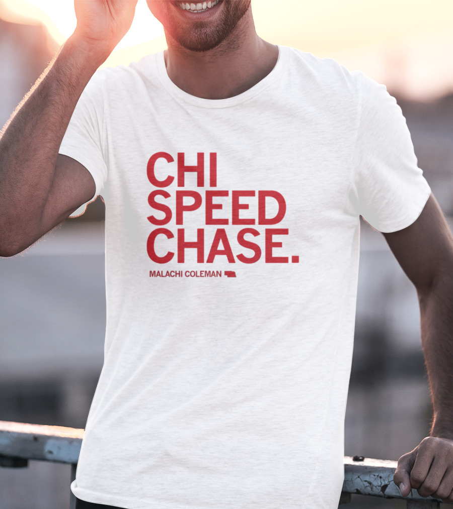 CHI SPEED CHASE Malachi Coleman Nebraska T-Shirt