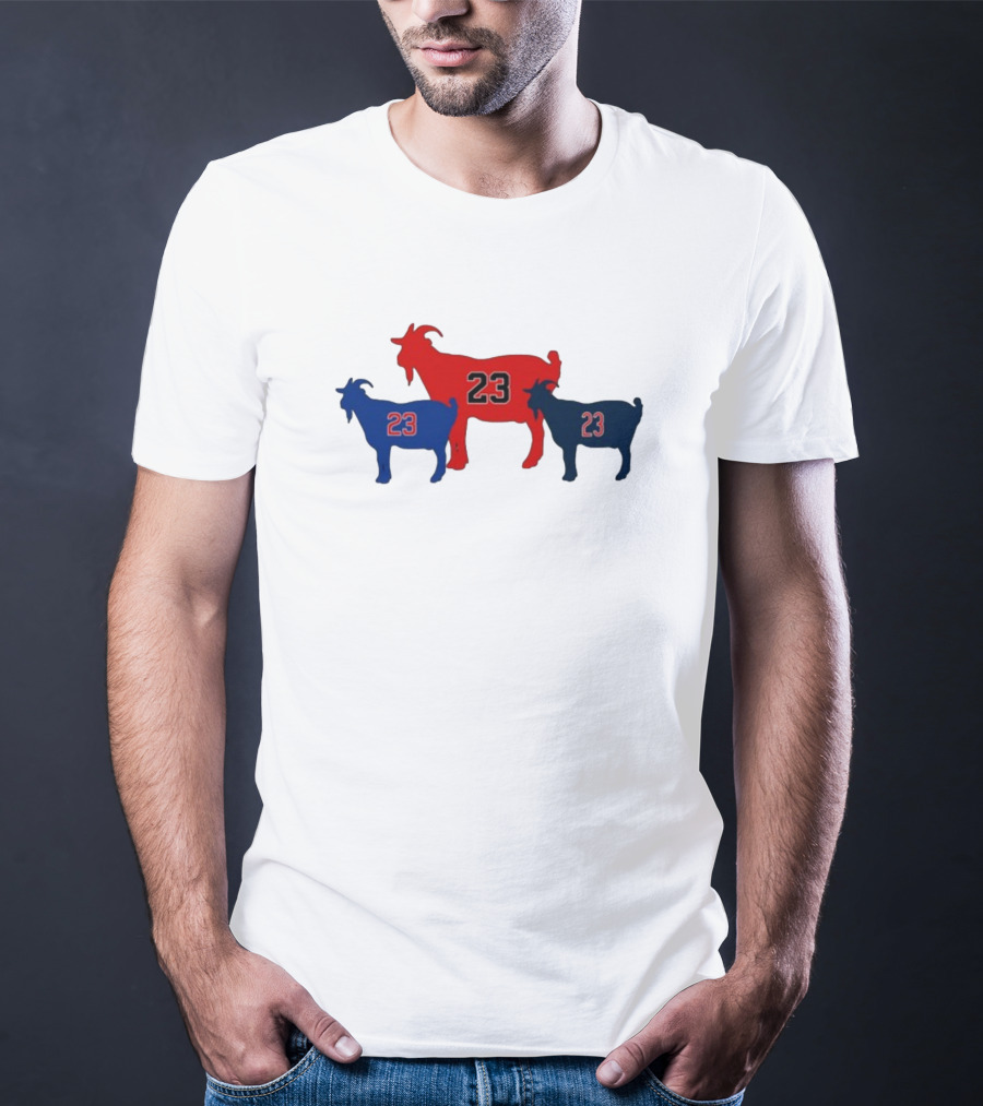 Chicagoats 23 Basketball Goat Trio T-Shirt
