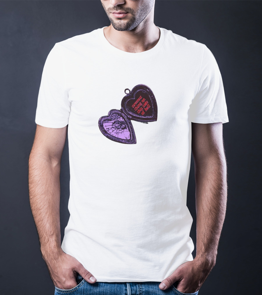 Sweetest Things On This Side Of Hell Broken Heart Pendant T-Shirt