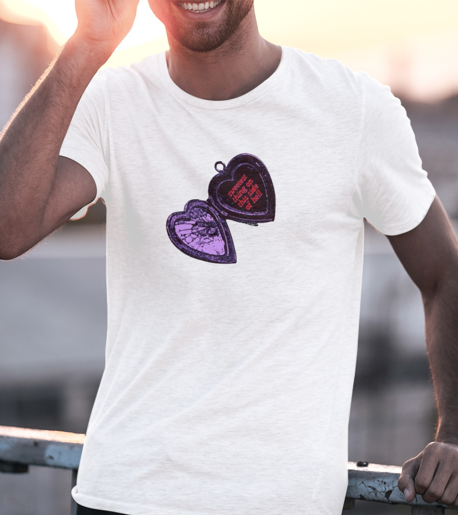 Sweetest Things On This Side Of Hell Broken Heart Pendant T-Shirt