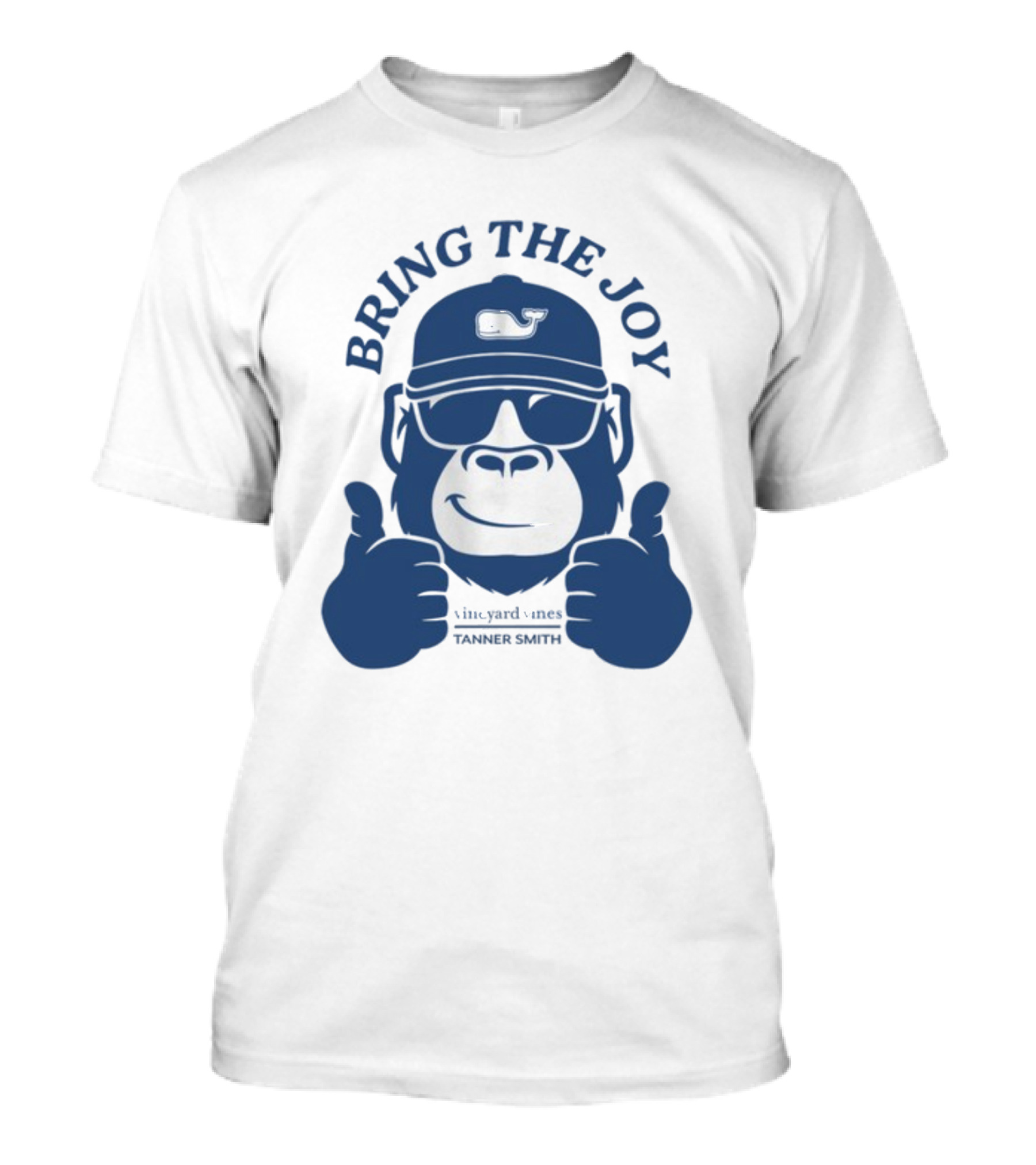 Bring The Joy Vineyard Vines Tanner Smith Whale Hat Sunglasses Gorilla T-Shirt