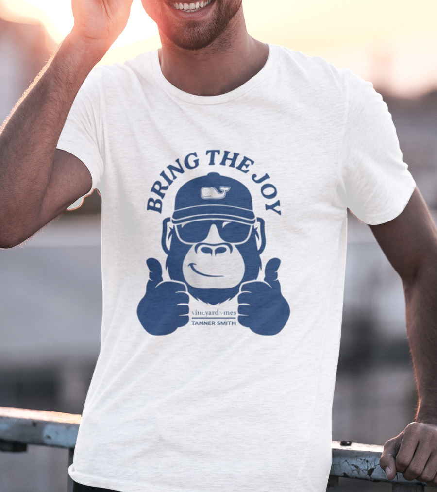 Bring The Joy Vineyard Vines Tanner Smith Whale Hat Sunglasses Gorilla T-Shirt