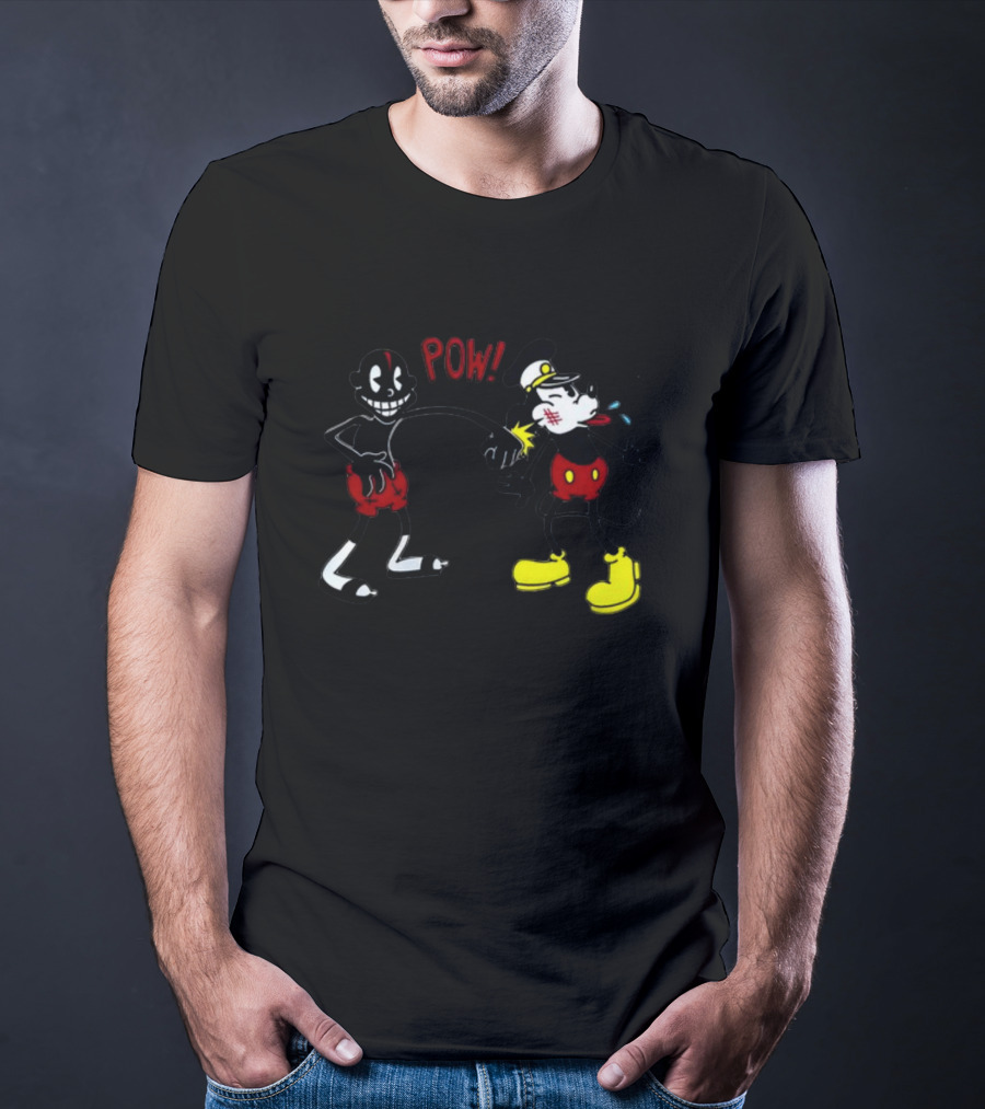 Smalldarkone Knockout POW Vintage Iconic Cartoon Punch T-Shirt