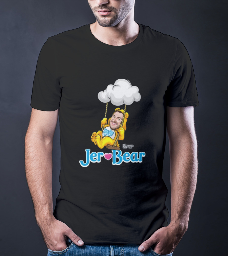 Lebatardaf Jeremy Taché Jer-Bear Swinging Under Cloud Face T-Shirt