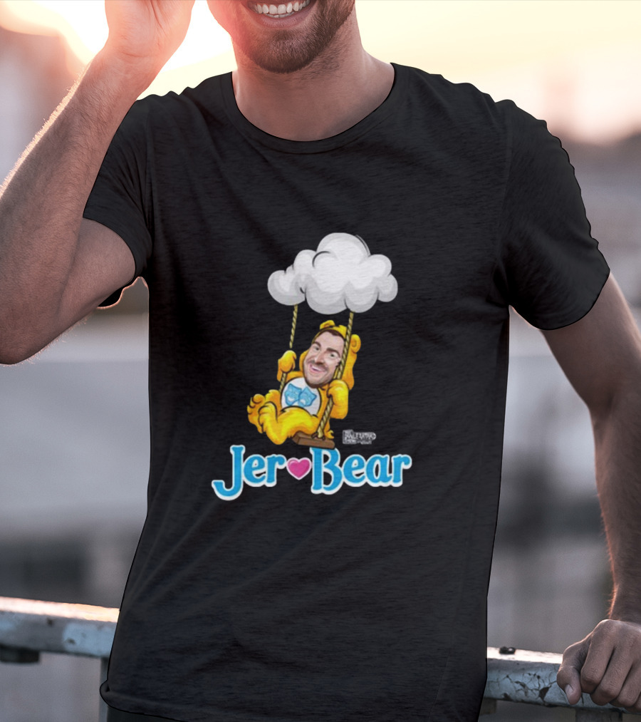 Lebatardaf Jeremy Taché Jer-Bear Swinging Under Cloud Face T-Shirt