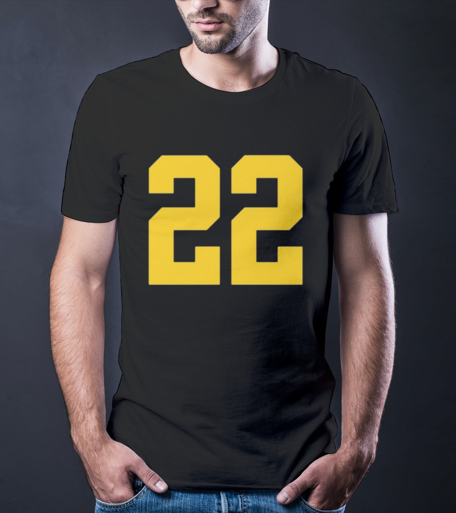 Iowa Her 22 Number Yellow T-Shirt