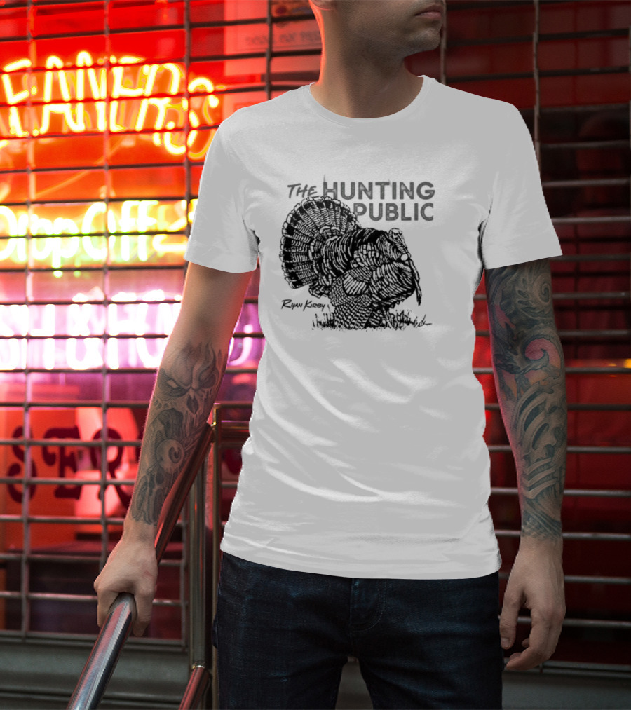 Ryan Kirby Turkey Art The Hunting Public Strutter T-Shirt