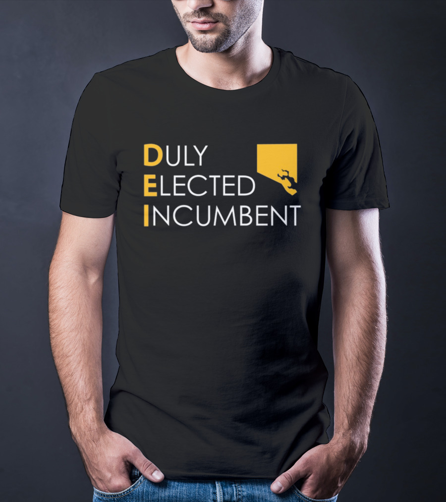 Duly Elected Incumbent DEI Justice Horn T-Shirt