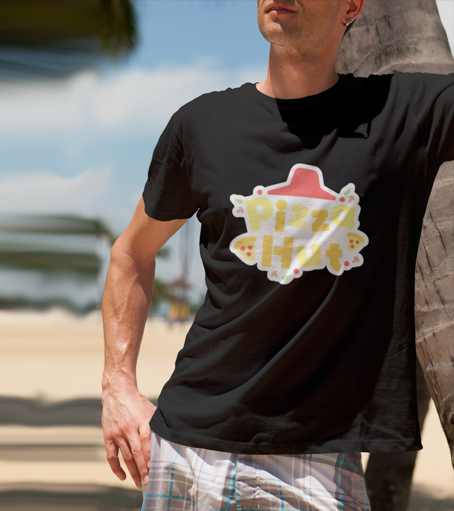 Pizza Hut Vtuber Style Playful T-Shirt