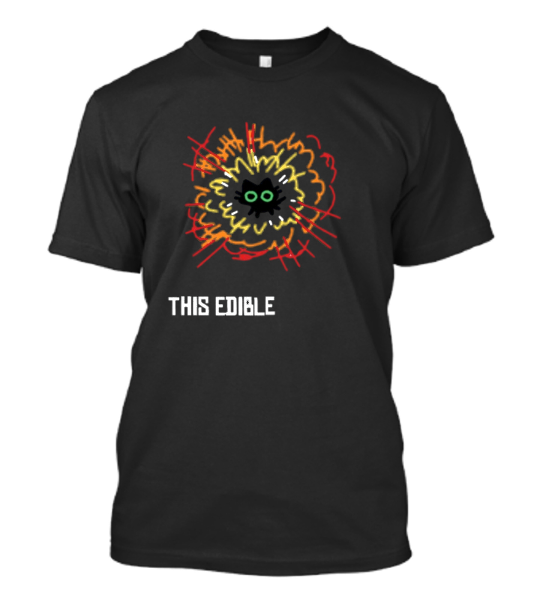 This Edible Explosion Black Cat Eyes T-Shirt