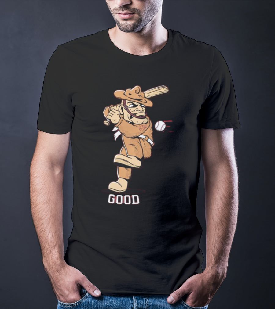 Tam Baseball Good Cowpoke Batter Action T-Shirt