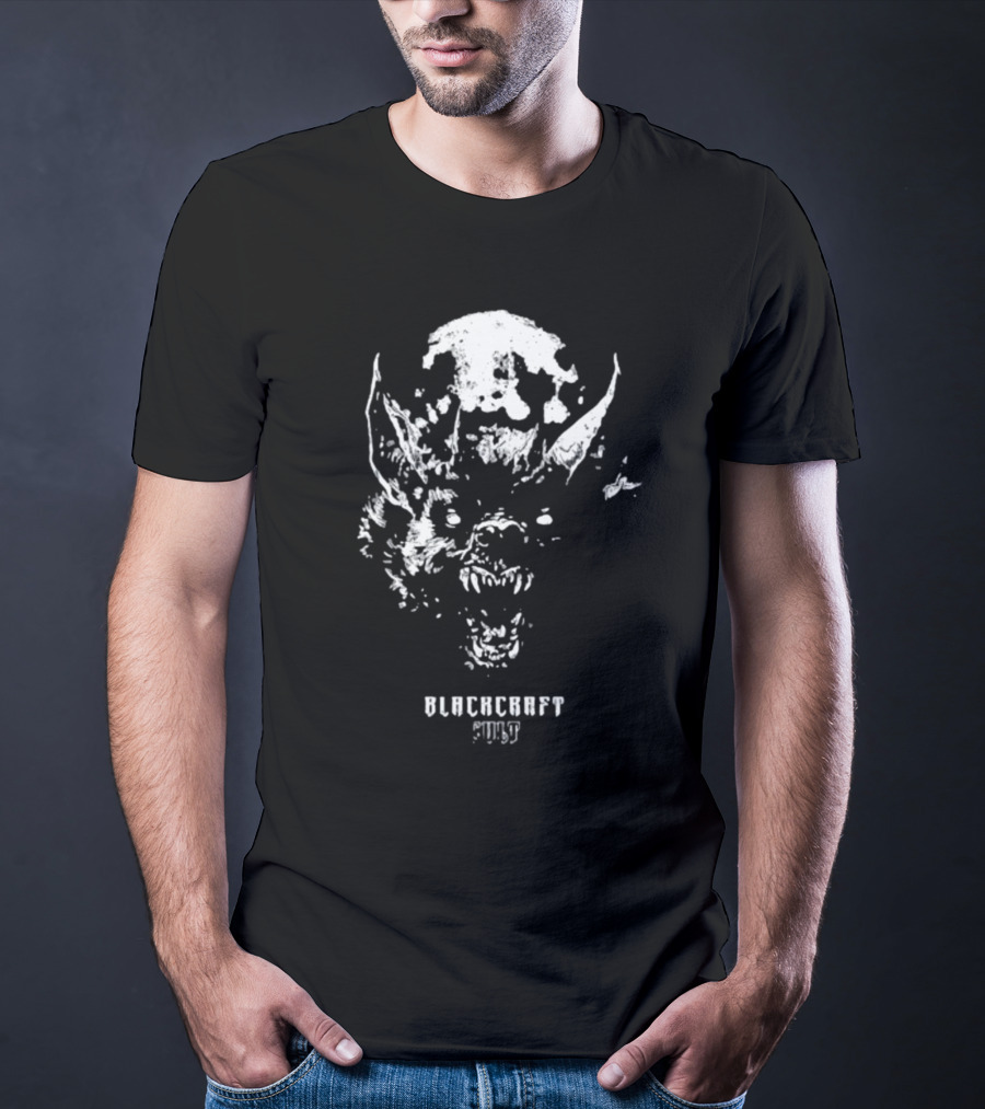 Blackcraftcult Spooky Bat Face T-Shirt